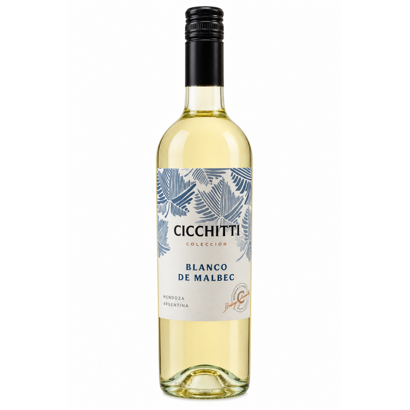 Butelka wina Cicchitti Colección Malbec 2022 z Mendozy na białym tle