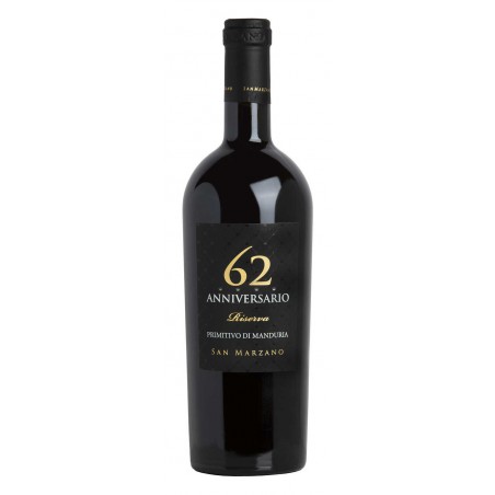 San Marzano Anniversario 62 Riserva Primitivo di Manduria Riserva
