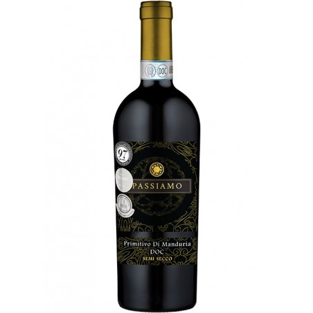 Passiamo Primitivo Di Manduria Doc Czerwone Półwytrawne